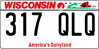 WI license plate 317QLQ