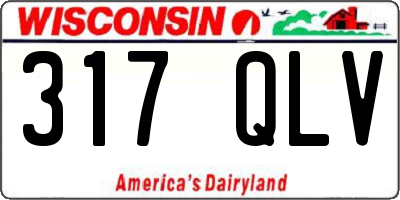 WI license plate 317QLV