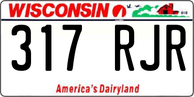 WI license plate 317RJR