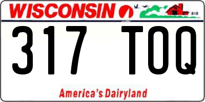 WI license plate 317TOQ