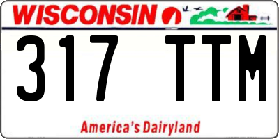 WI license plate 317TTM