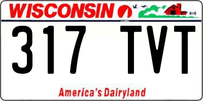 WI license plate 317TVT