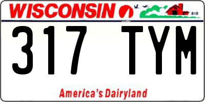 WI license plate 317TYM