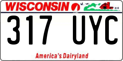 WI license plate 317UYC