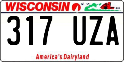 WI license plate 317UZA