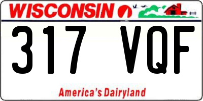 WI license plate 317VQF