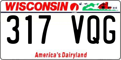 WI license plate 317VQG