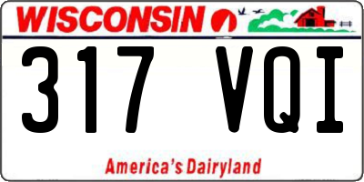 WI license plate 317VQI