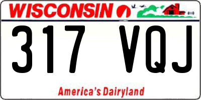 WI license plate 317VQJ