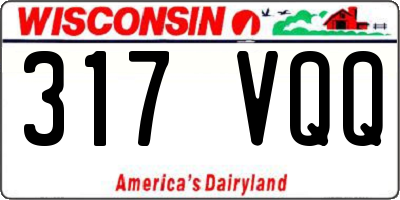 WI license plate 317VQQ