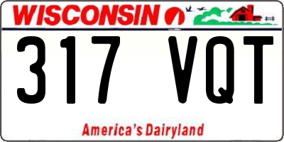 WI license plate 317VQT