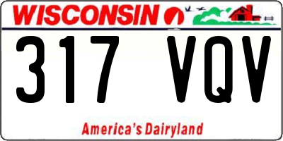 WI license plate 317VQV