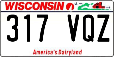 WI license plate 317VQZ