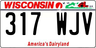 WI license plate 317WJV