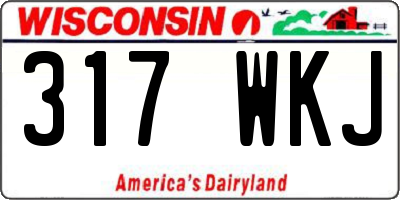 WI license plate 317WKJ