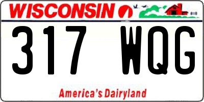 WI license plate 317WQG