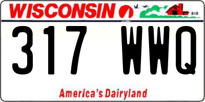 WI license plate 317WWQ