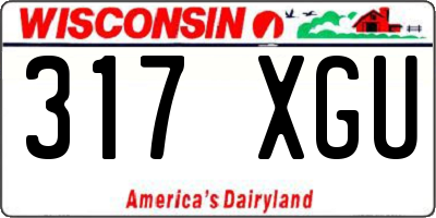 WI license plate 317XGU