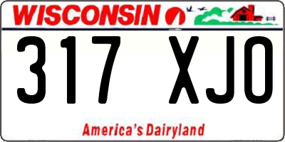 WI license plate 317XJO