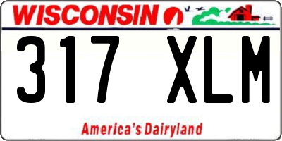 WI license plate 317XLM