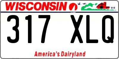 WI license plate 317XLQ