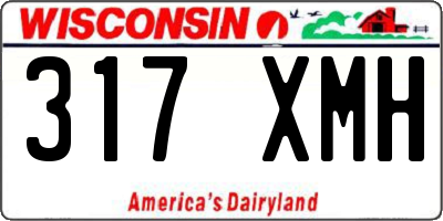 WI license plate 317XMH