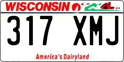 WI license plate 317XMJ
