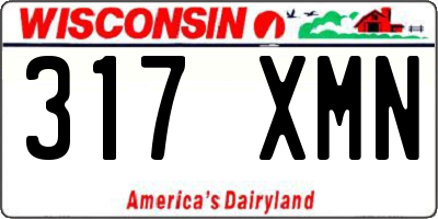 WI license plate 317XMN