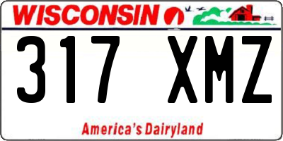WI license plate 317XMZ