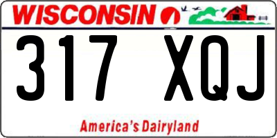 WI license plate 317XQJ
