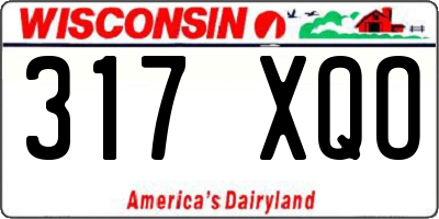 WI license plate 317XQO