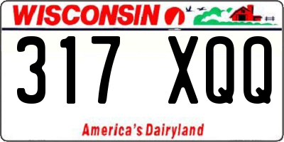WI license plate 317XQQ