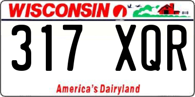 WI license plate 317XQR