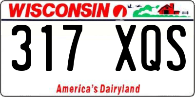 WI license plate 317XQS