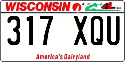 WI license plate 317XQU