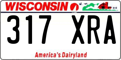 WI license plate 317XRA