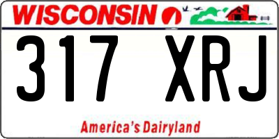 WI license plate 317XRJ