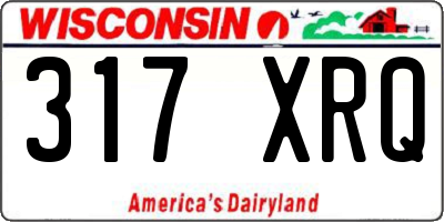 WI license plate 317XRQ