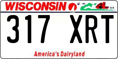 WI license plate 317XRT