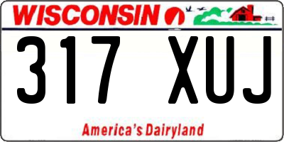 WI license plate 317XUJ