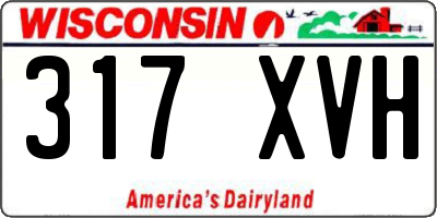WI license plate 317XVH