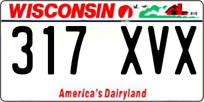 WI license plate 317XVX