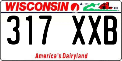 WI license plate 317XXB