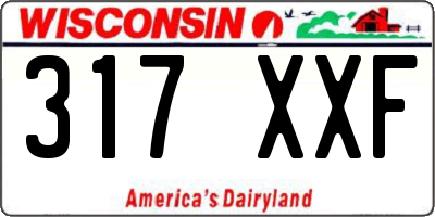 WI license plate 317XXF
