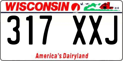 WI license plate 317XXJ