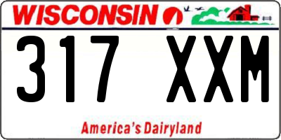 WI license plate 317XXM