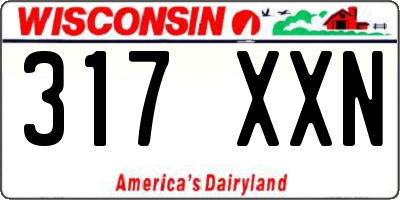 WI license plate 317XXN