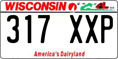 WI license plate 317XXP