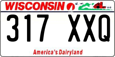 WI license plate 317XXQ