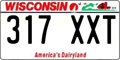WI license plate 317XXT
